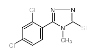5-(2,4-二氯苯基)-4-甲基-1,2,4-噻唑-3-硫醇结构式
