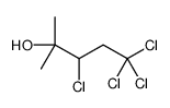 3,5,5,5-tetrachloro-2-methylpentan-2-ol结构式