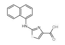 2-(萘-1-氨基)噻唑-4-羧酸结构式