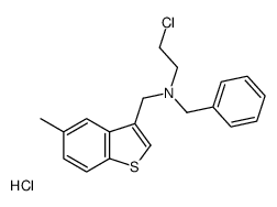 N-benzyl-2-chloro-N-[(5-methyl-1-benzothiophen-3-yl)methyl]ethanamine,hydrochloride结构式