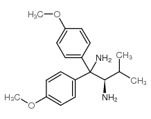 (2R)-(+)-1,1-双(4-甲氧基苯基)-3-甲基-1,2-丁二胺结构式