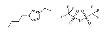 1-ethyl-3-methylimidazolium bis(trifluoromethylsulfonyl)imide Structure