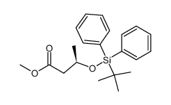 (R)-3-(tert-Butyldiphenylsilanyloxy)butyric acid methyl ester Structure