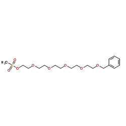 苄基-五聚乙二醇-甲磺酸酯结构式