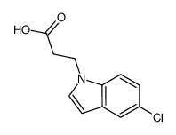 3-(5-chloro-1H-indol-1-yl)propanoic acid Structure