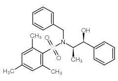 (1S,2R)-2-[N-苄基-N-(均三甲苯基磺酰)氨基]-1-苯基-1-丙醇结构式