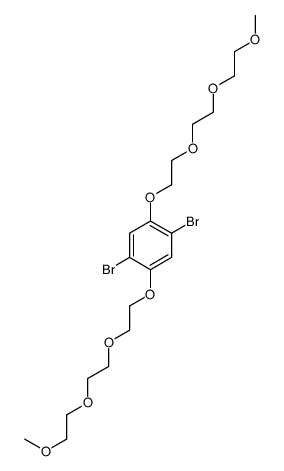 1,4-dibromo-2,5-bis[2-[2-(2-methoxyethoxy)ethoxy]ethoxy]benzene结构式