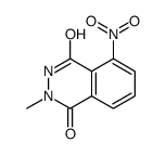 3-methyl-8-nitro-2H-phthalazine-1,4-dione结构式