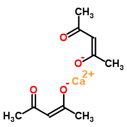 Calcium bis[(2Z)-4-oxo-2-penten-2-olate] structure