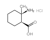 顺-2-氨基-2-甲基环己烷羧酸 盐酸盐结构式