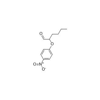 2-(4-硝基苯氧基)己醛结构式
