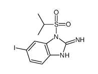 6-iodo-1-propan-2-ylsulfonylbenzimidazol-2-amine结构式