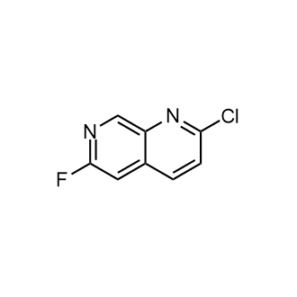 2-Chloro-6-fluoro-1,7-naphthyridine Structure