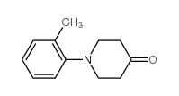 1-(2-甲基苯)哌啶-4-酮结构式