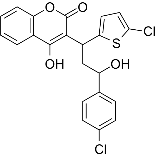 噻氯香豆素结构式