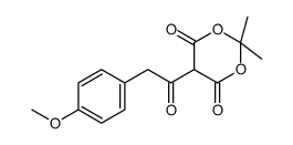 5-[2-(4-methoxyphenyl)acetyl]-2,2-dimethyl-1,3-dioxane-4,6-dione Structure