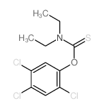 Carbamic acid,diethylthio-, O-(2,4,5-trichlorophenyl) ester (8CI)结构式