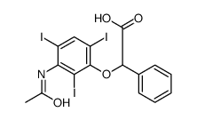 2-[3-(Acetylamino)-2,4,6-triiodophenoxy]-2-phenylacetic acid结构式