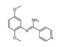 N-(2,5-Dimethoxyphenyl)isonicotinamidine Structure