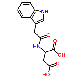 Indol-3-ylacetylaspartic acid Structure