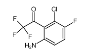 1-(6-Amino-2-chloro-3-fluoro-phenyl)-2,2,2-trifluoro-ethanone结构式