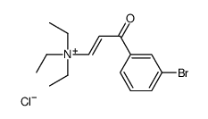 3-(3-溴苯基)-N,N,N-三乙基-3-氧代-1-丙烯-1-氯化铵结构式