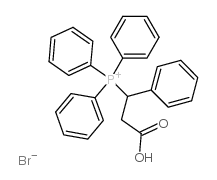 (2-羧基-1-苯基乙基)三苯基溴化膦结构式