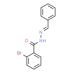 (E)-N-benzylidene-2-bromobenzohydrazide Structure