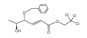 2,2,2-trichloroethyl (4R,5S)-4-benzyloxy-5-hydroxy-2(E)-hexenoate结构式