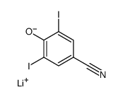 lithium 4-cyano-2,6-diiodo-phenolate结构式