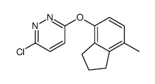 3-氯-6-[(7-甲基-2,3-二氢-1H-茚-4-基)氧基]哒嗪结构式