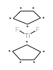 bis(cyclopentadienyl)difluorotitanium(iv)结构式
