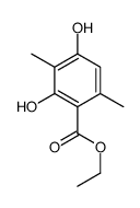 ethyl 2,4-dihydroxy-3,6-dimethylbenzoate结构式