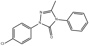 1-(p-Chlorophenyl)-3-methyl-4-phenyl-1H-1,2,4-triazol-5(4H)-one Structure