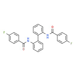 N,N'-2,2'-Biphenyldiylbis(4-fluorobenzamide) Structure