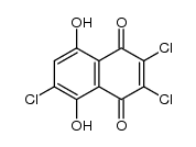 5,8-dihydroxy-2,3,6-trichloro-1,4-naphthoquinone结构式