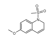 6-methoxy-1-(methylsulfonyl)-1,2-dihydroquinoline结构式