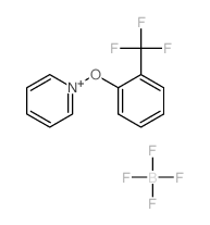 tetrafluoro-l4-borane, 1-(2-(trifluoromethyl)phenoxy)pyridin-1-ium salt结构式
