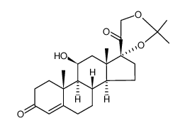 cortisol acetonide结构式