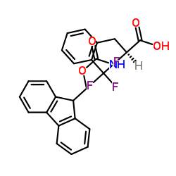 FMOC-L-2-三氟甲基苯丙氨酸结构式