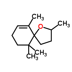 2,6,10,10-Tetramethyl-1-oxaspiro[4.5]dec-6-ene structure