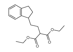 (2-indan-1-yl-ethyl)-malonic acid diethyl ester Structure