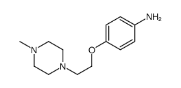 4-[2-(4-甲基哌嗪-1-基)乙氧基]苯胺结构式