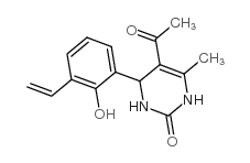 5-乙酰基-4-(3-乙烯-2-羟基苯基)-3,4-二氢-6-甲基-2(1h)-嘧啶酮结构式
