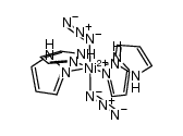trans-diazido-tetrakis(pyrazole)nickel(II)结构式