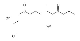 platinum(2+),1-propylsulfinylpropane,dichloride Structure