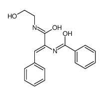 N-[3-(2-hydroxyethylamino)-3-oxo-1-phenylprop-1-en-2-yl]benzamide结构式