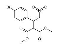 dimethyl 2-[1-(4-bromophenyl)-2-nitroethyl]propanedioate结构式