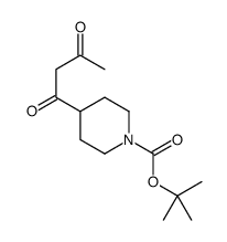 4-(3-氧代丁酰基)哌啶-1-羧酸叔丁酯结构式