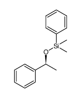 (S)-dimethyl(phenyl)(1-phenylethoxy)silane结构式